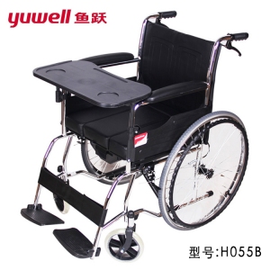 樂(lè)康醫(yī)療器械-江蘇魚躍手動(dòng)輪椅車H055B實(shí)心胎